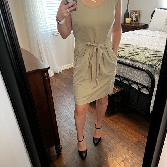 Ann Taylor Loft Khaki Dress - Picture 4 of 11